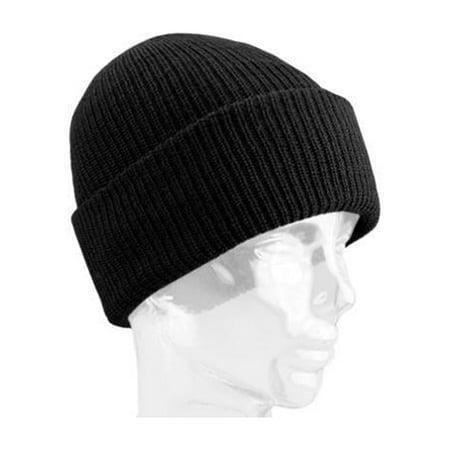 Wigwam 100 Worsted Wool Watch Cap Black